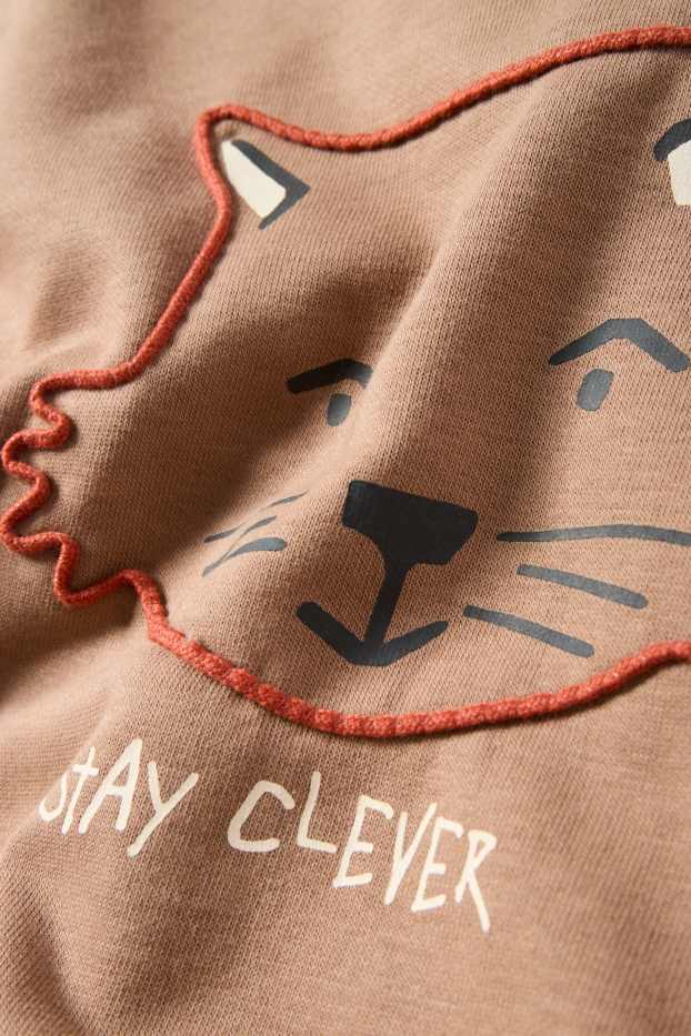 Children Boys - Tiger - sweatshirt - light brown