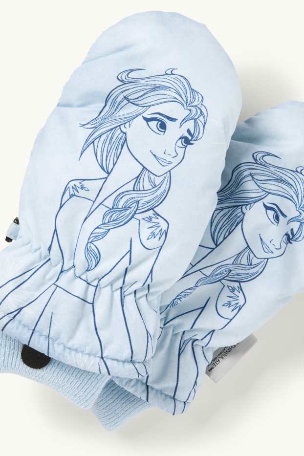 Enfants filles - La Reine des Neiges - moufles - bleu clair