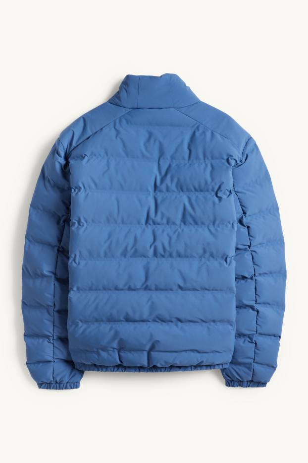 Heren - Gewatteerde jas - waterafstotend - blauw