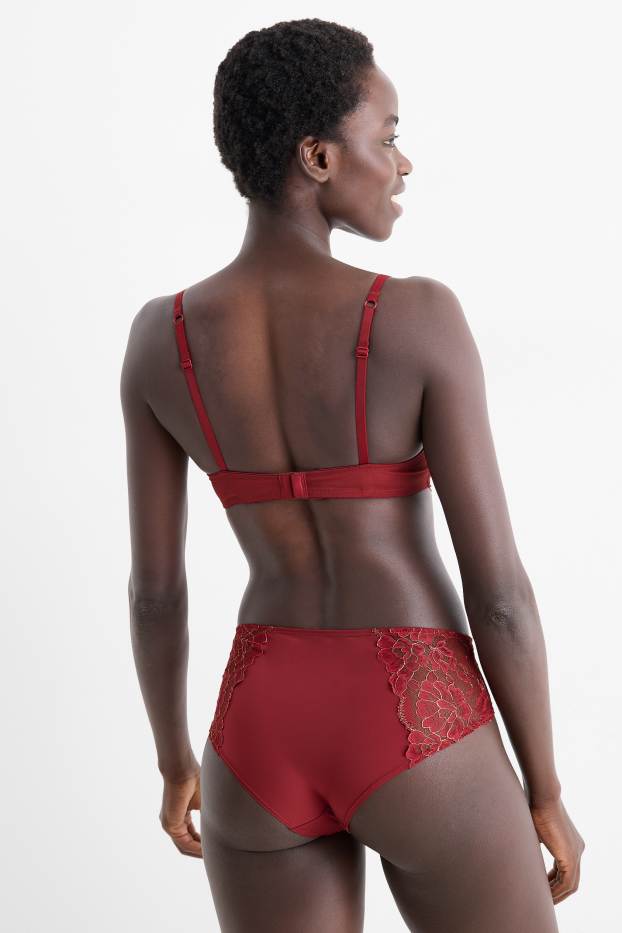 Damen - Hipster - dunkelrot