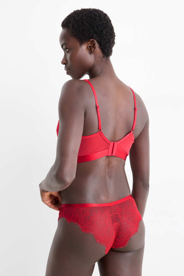 Femmes - Culotte brésilienne - rouge
