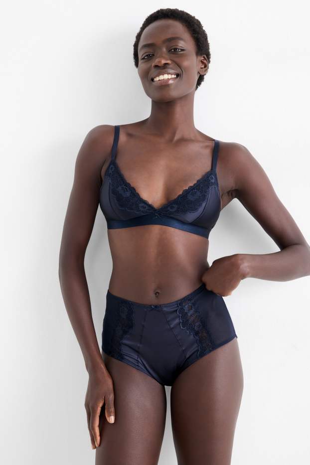 Women - Bralette - padded - dark blue