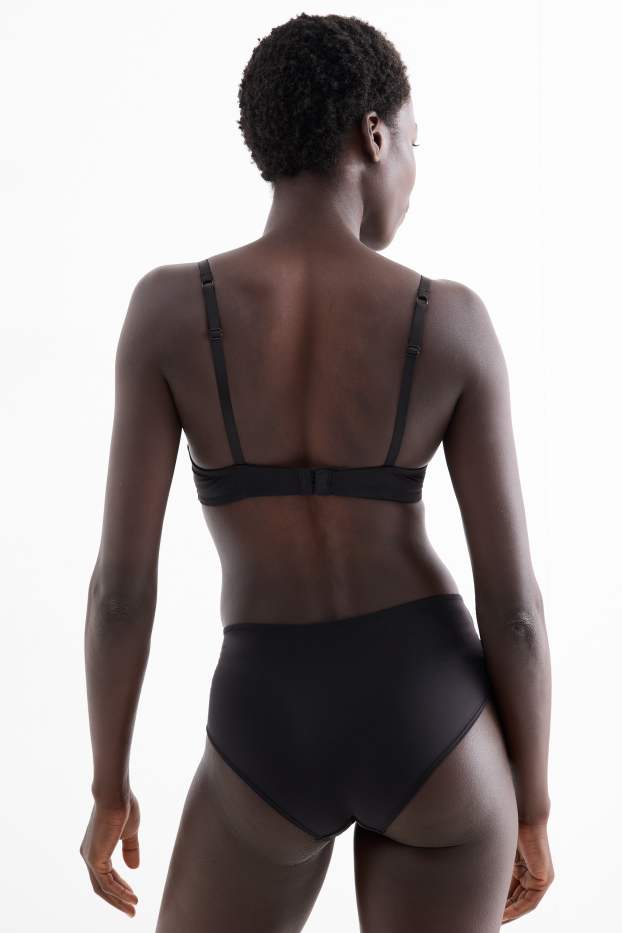 Femmes - Soutien-gorge avec armatures - DEMI - ampliforme - bordeaux / noir