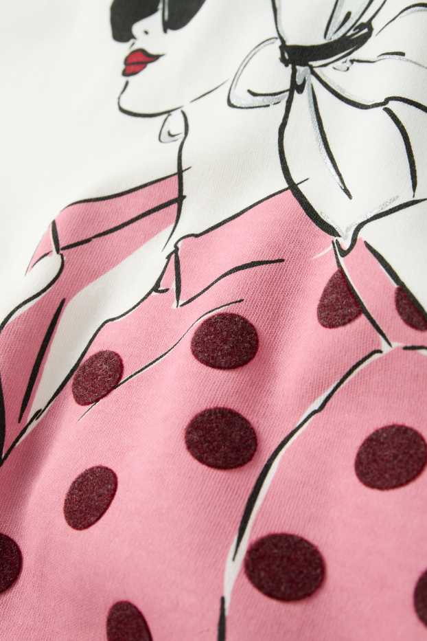 Femei - Tricou cu mânecă lungă - regular fit - alb