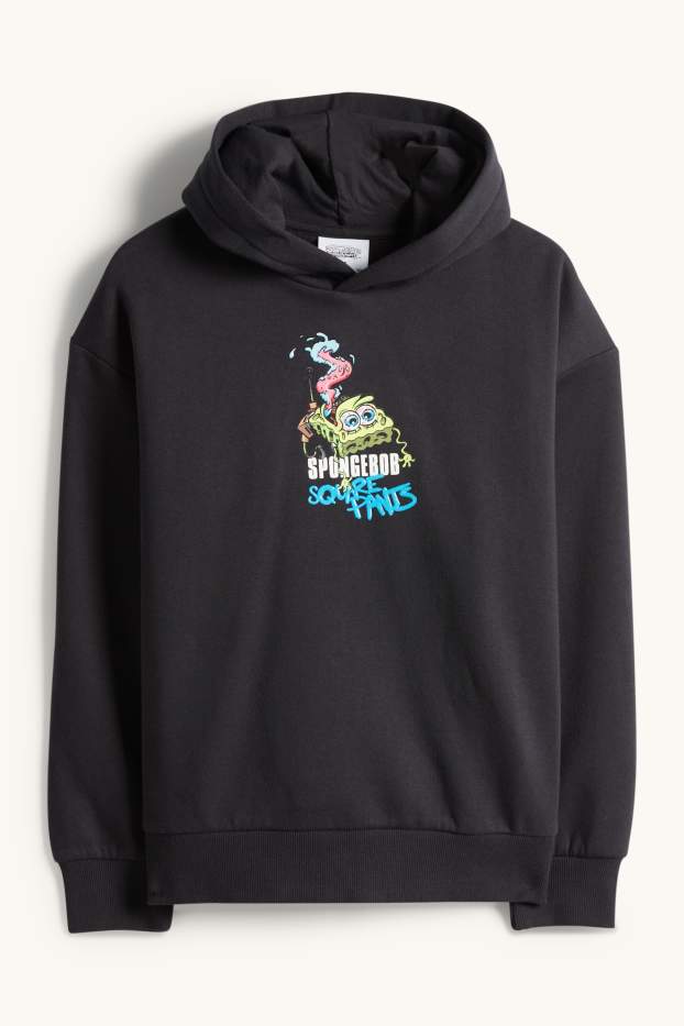 Copii - Băieți - SpongeBob Pantaloni Pătrați - hanorac - negru