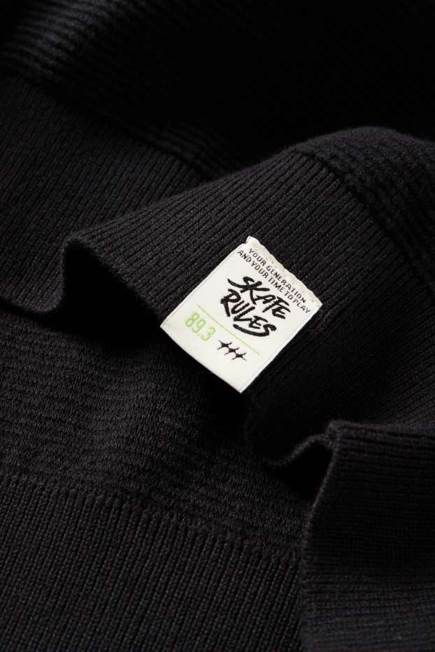 Nen - Jersei - de canalé - negre