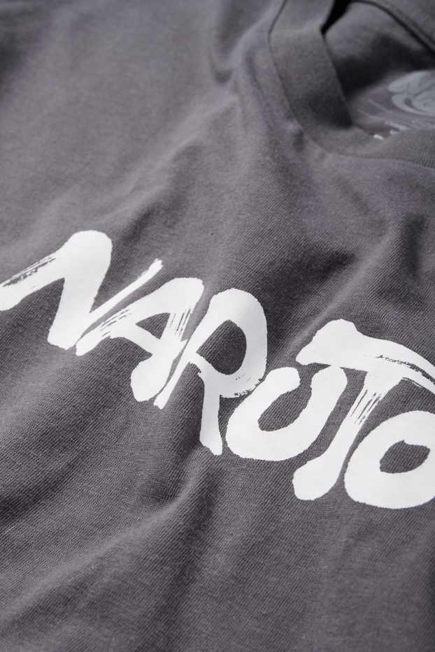 Home - Samarreta de mànigues curtes - oversized - Naruto - gris fosc