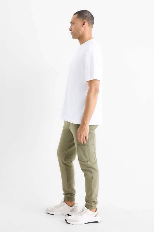 Heren - Cargojoggingbroek - kaki