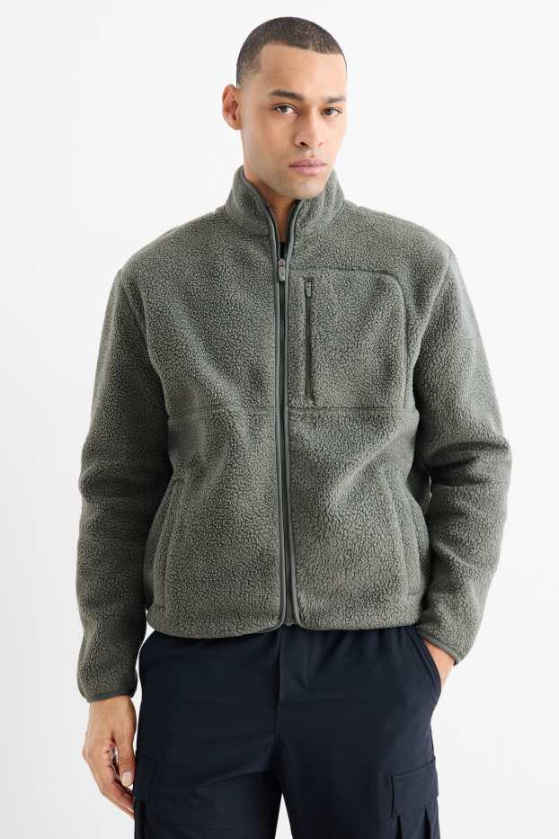 Hommes - Veste en polaire - vert