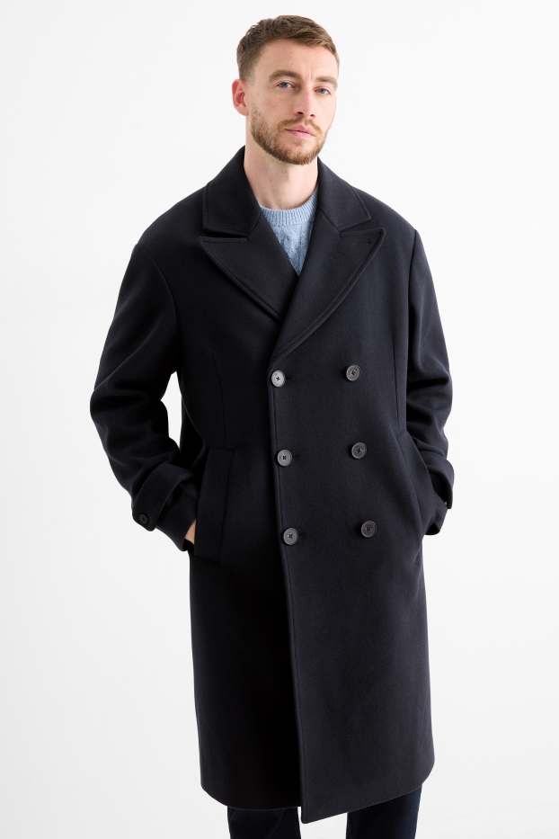 Herren - Mantel - dunkelblau
