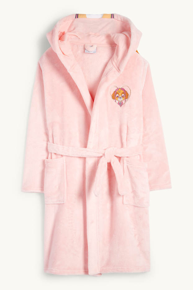 Children Girls - PAW Patrol - Skye - bathrobe with hood - pink