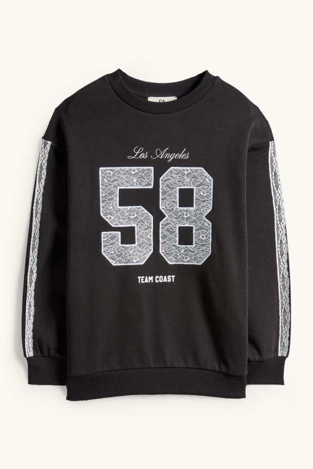 Children Girls - Los Angeles - sweatshirt - black