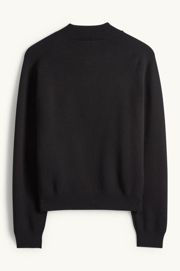 Damen - Strickjacke - schwarz