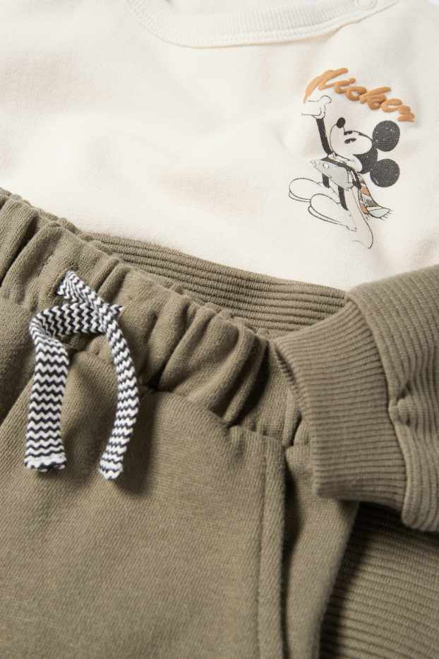 Bebés niños - Mickey Mouse - conjunto para bebé - 2 prendas - beis