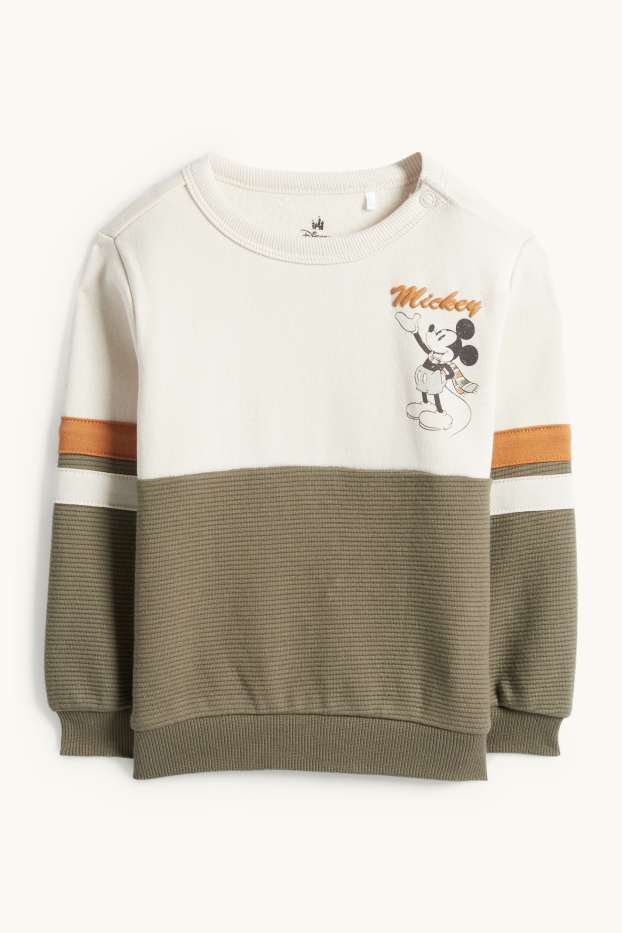 Bebés niños - Mickey Mouse - conjunto para bebé - 2 prendas - beis