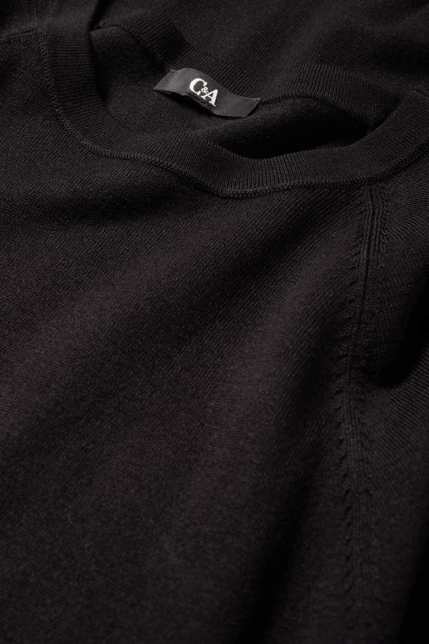 Mujer - Vestido de punto - straight fit - negro