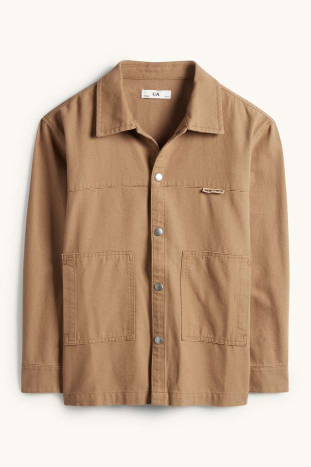 Kinderen: jongens - Overhemdjas - bruin