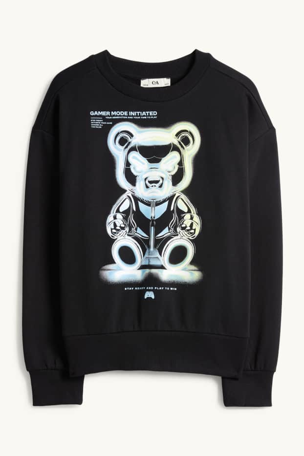 Kinderen: jongens - Gaming - sweatshirt - zwart