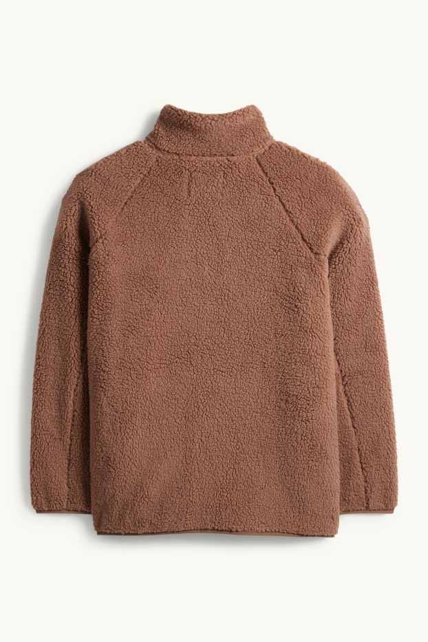 Femmes - Veste en peluche - marron