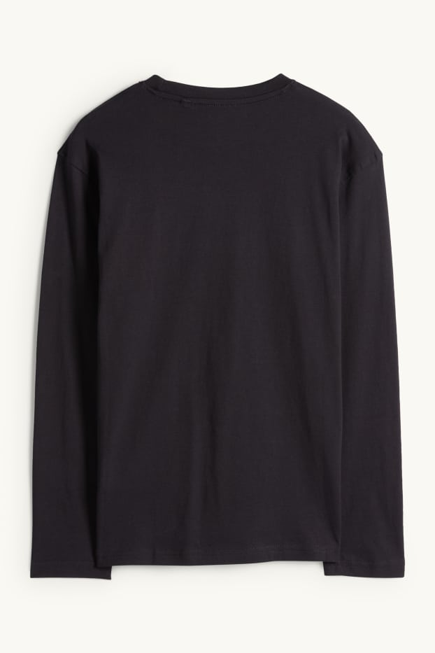 Kinderen: jongens - Minecraft - longsleeve - zwart