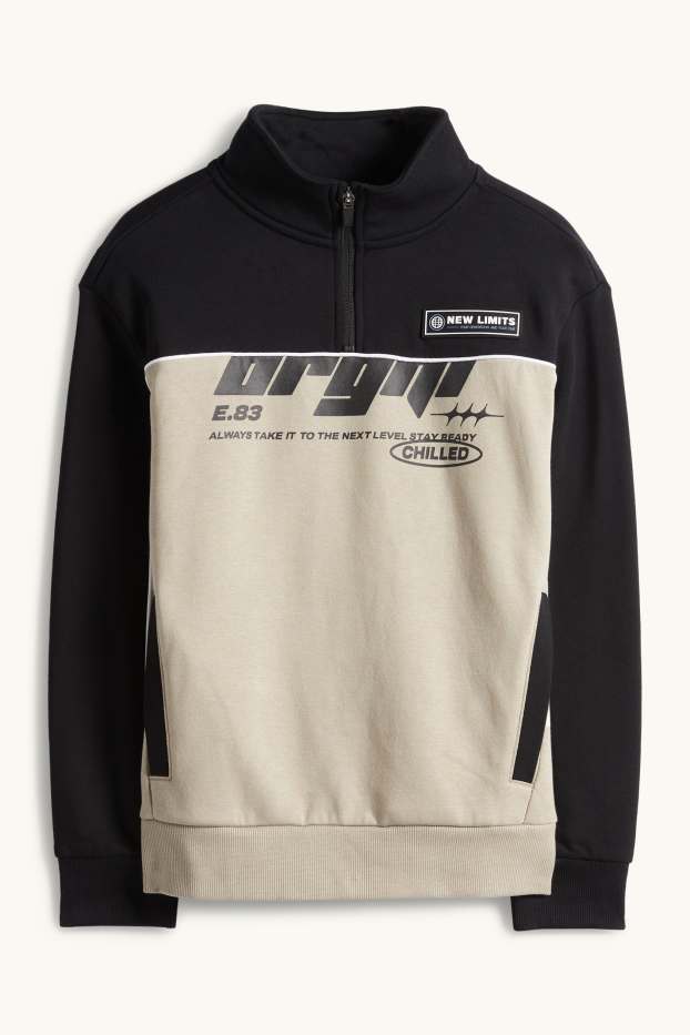 Children Boys - Sweatshirt - black / beige