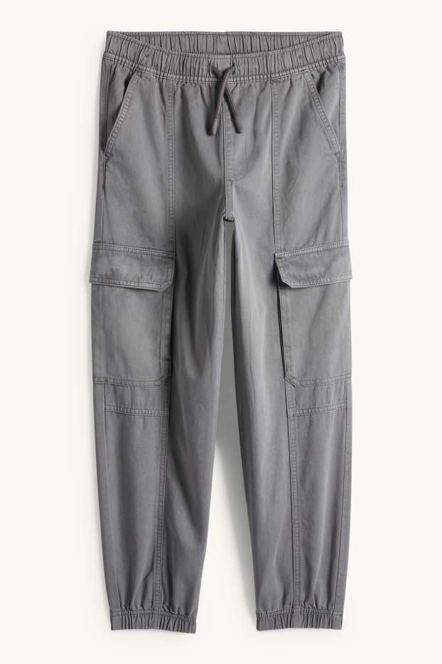 Children Boys - Cargo trousers - gray