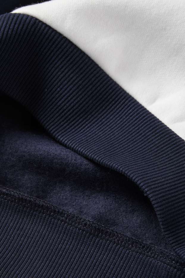 Copii - Băieți - Dinozaur și excavator - hanorac - albastru închis