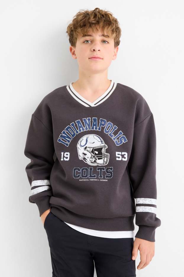 Bambini - NFL Indianapolis Colts - felpa - grigio scuro