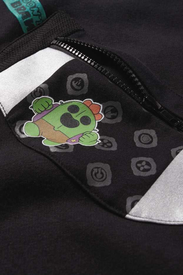 Děti - chlapci - Brawl Stars - mikina - černá