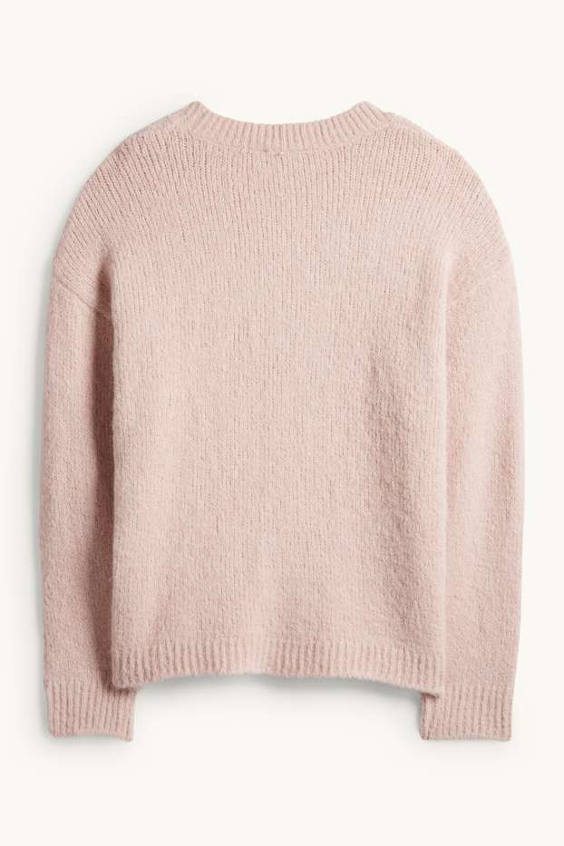 Damen - Pullover - rosa