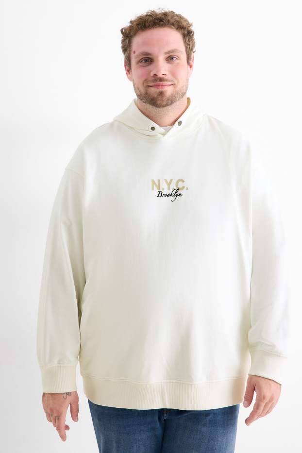 Hommes - Sweat à capuche - blanc