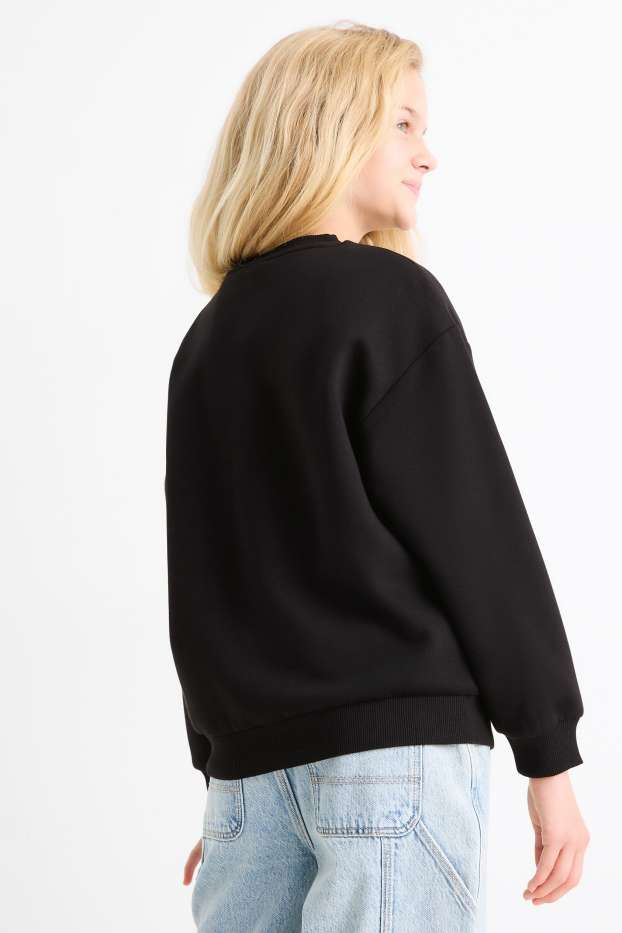 Děti - dívky - Billie Eilish - mikina - černá