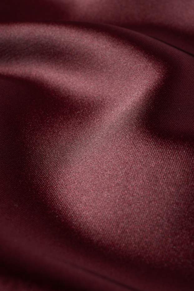 Dames - Rok van satijn - bordeaux