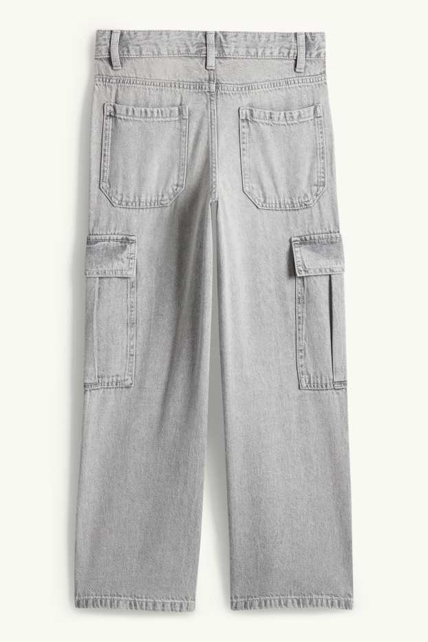 Nen - Texans cargo - texà gris clar