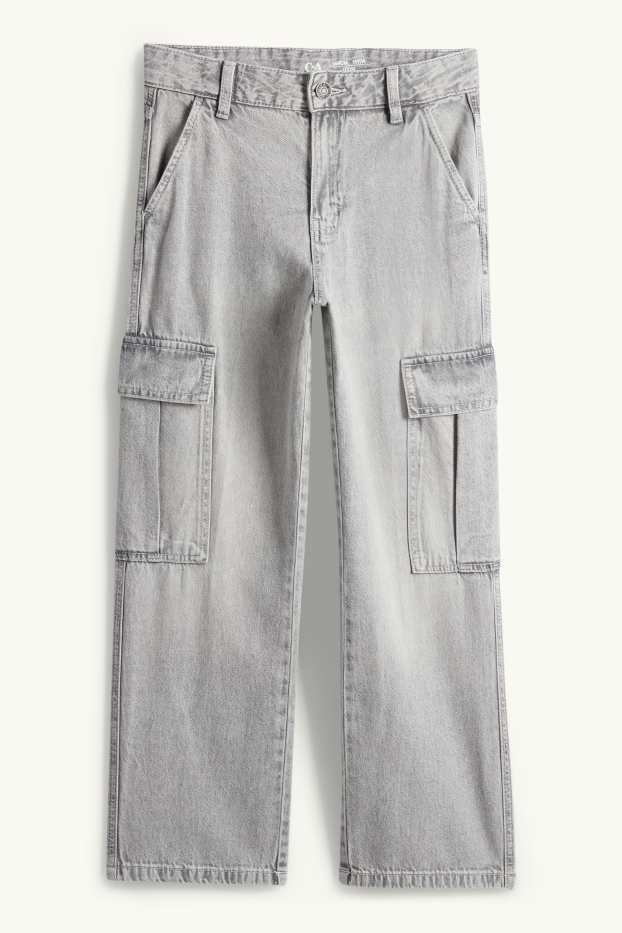 Nen - Texans cargo - texà gris clar