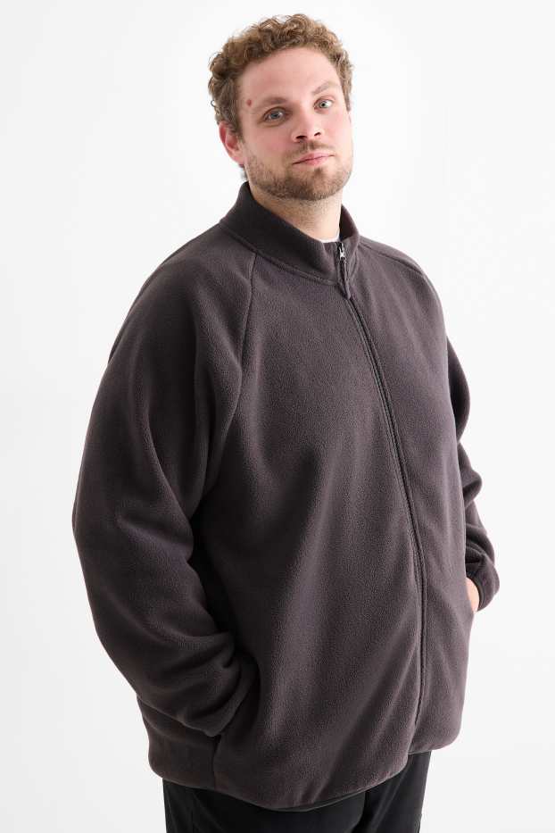 Herren - Fleecejacke - dunkelgrau