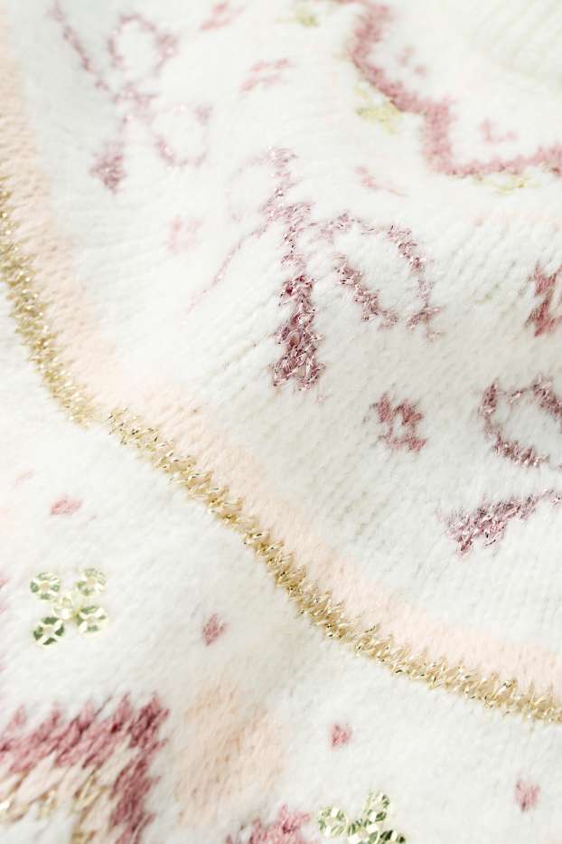 Nena - Llaç - conjunt - vestit de punt i lleotards - 2 peces - blanc trencat