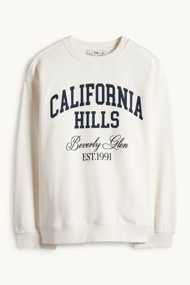 Bambine - California - felpa - bianco crema