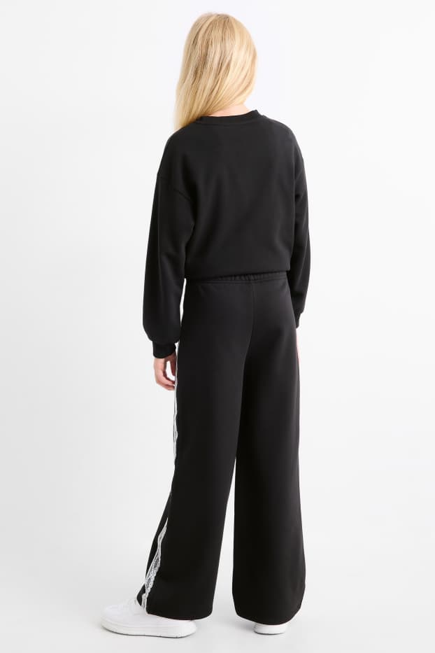 Enfants filles - Bas de jogging - noir