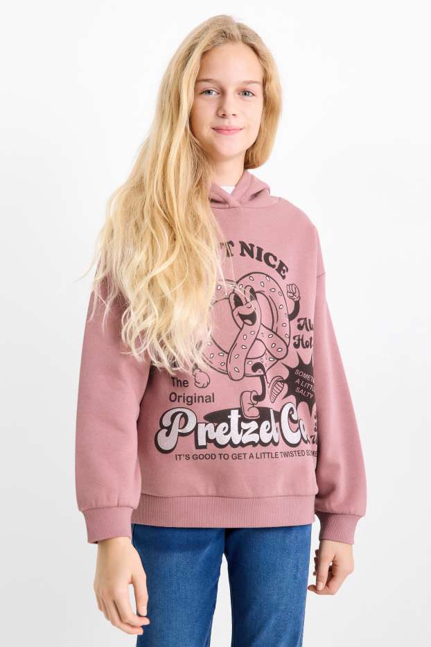 Nena - Pretzel - dessuadora amb caputxa - violeta clar