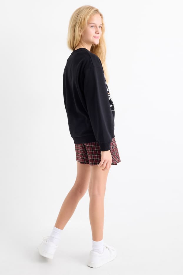 Děti - dívky - Harry Potter - souprava - mikina a sukně skort - 2dílná - černá