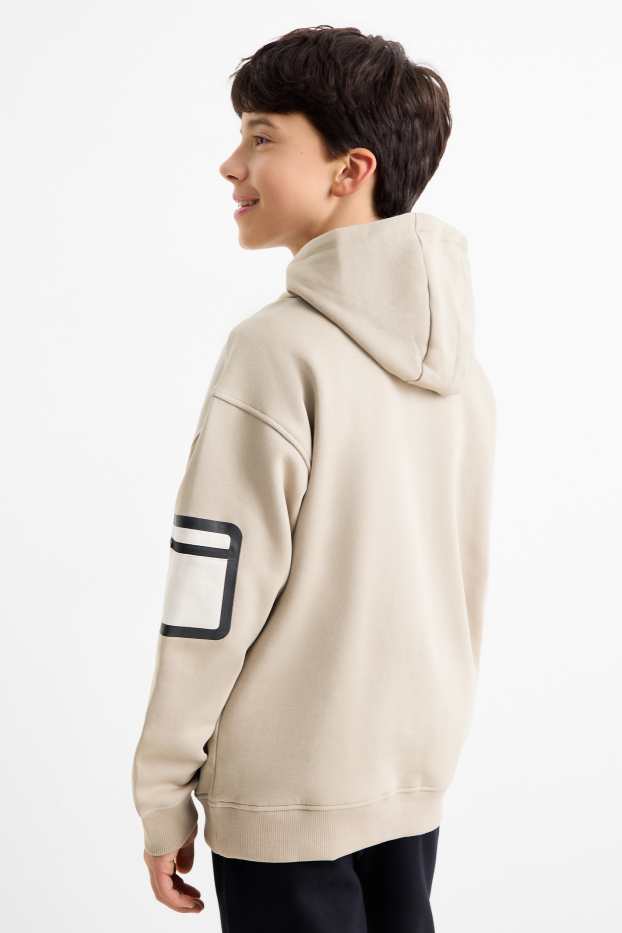 Kinder Buben - Hoodie - taupe