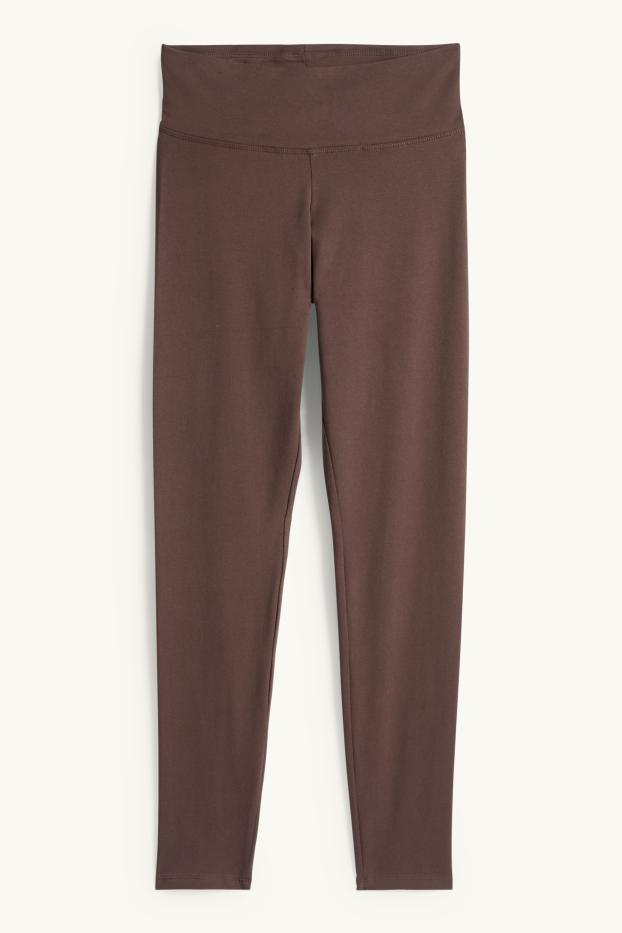 Damen - Leggings - dunkelbraun