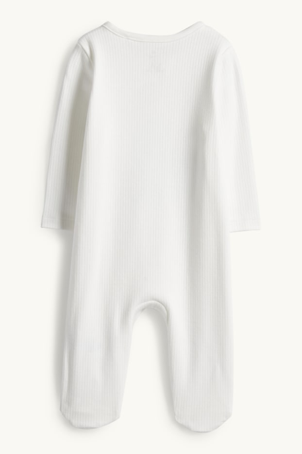 Unisex - Winnie the Pooh - pijama per a nadó - acanalat - blanc
