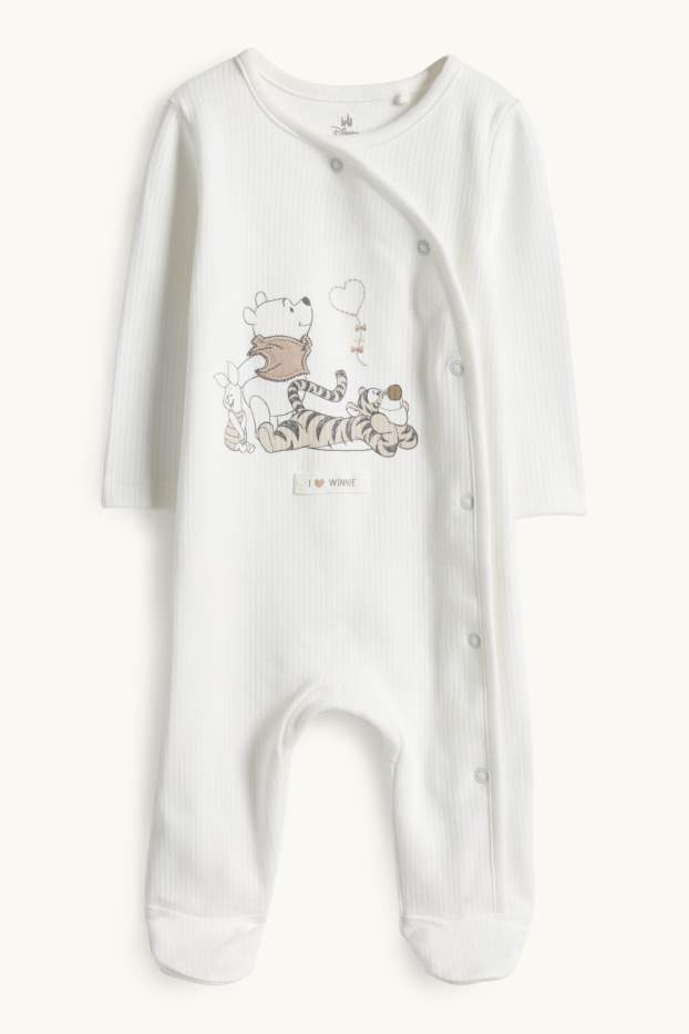 Unisex - Winnie the Pooh - pijama per a nadó - acanalat - blanc