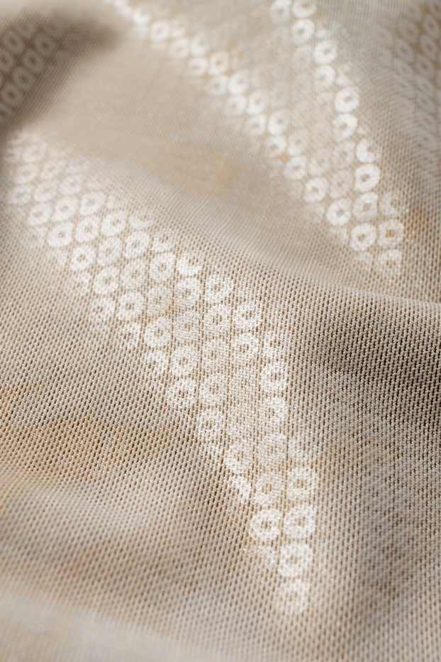 Damen - Mesh-Rock - gemustert - beige