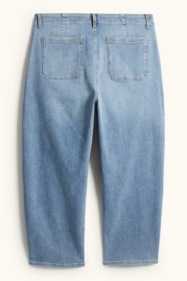 Dámské - Balloon jeans - high waist - džíny - modré