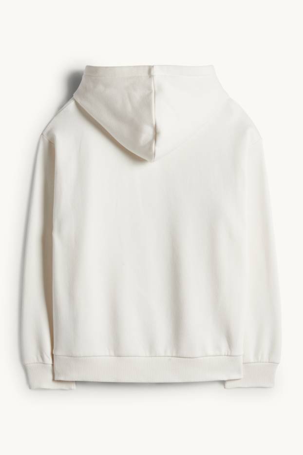 Enfants filles - Stranger Things - sweat à capuche - blanc crème