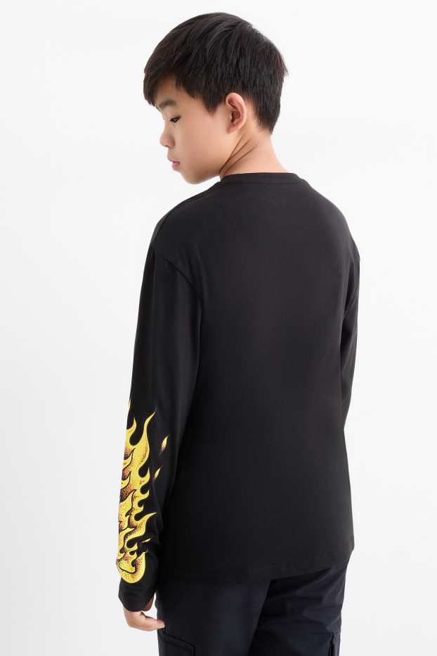 Children Boys - Fortnite - long sleeve T-shirt - black