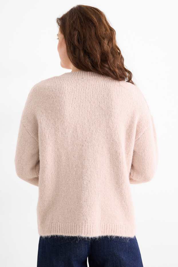 Damen - Pullover - rosa